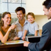 hotel- family checking in